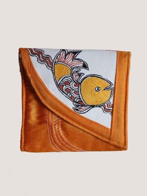 Yellow Madhubani Fish