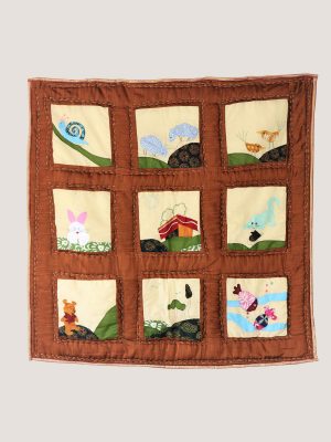 The Peach- Brown Cuddly Rug