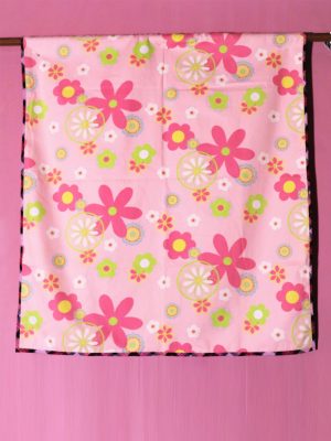 Printed Pink Flowers